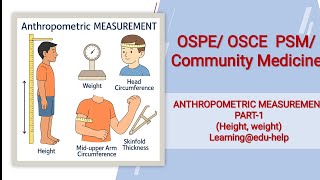 OSPE@PSM#height & Weight_Anthropometric measurements-Part-1