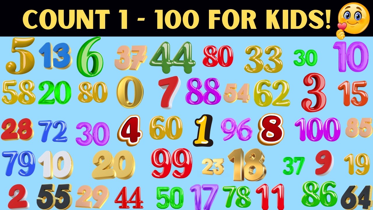 Count 1 to 100 for Kids! 🎉 / Learn Numbers Fast! 🎉 - YouTube