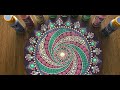 How to paint a Dot Mandala on a 11.75 inch Wood Circle - 297