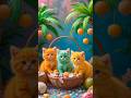 Cute Kittens in Candyland | Baby Smiles | Bubbles Dance | Cat Dance #Cats #Babies #shorts #trending