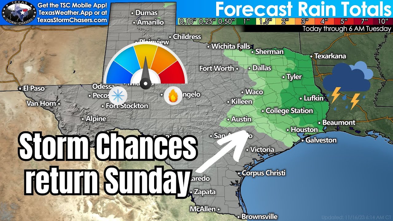 A Foggy Forecast for Texas; Next Storm System arrives Sunday - YouTube
