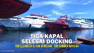 New Look of Three Passenger Ships Completed Docking