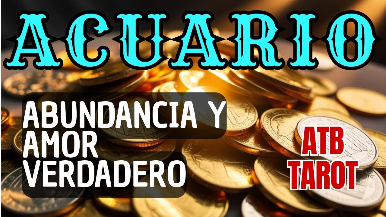 ACUARIO: UNA PERSONA ENVIADA POR EL DESTINO LLEGA 💫 Y TRAE ABUNDANCIA Y ...