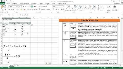 Excel 8   Formas del cursor I   Selección
