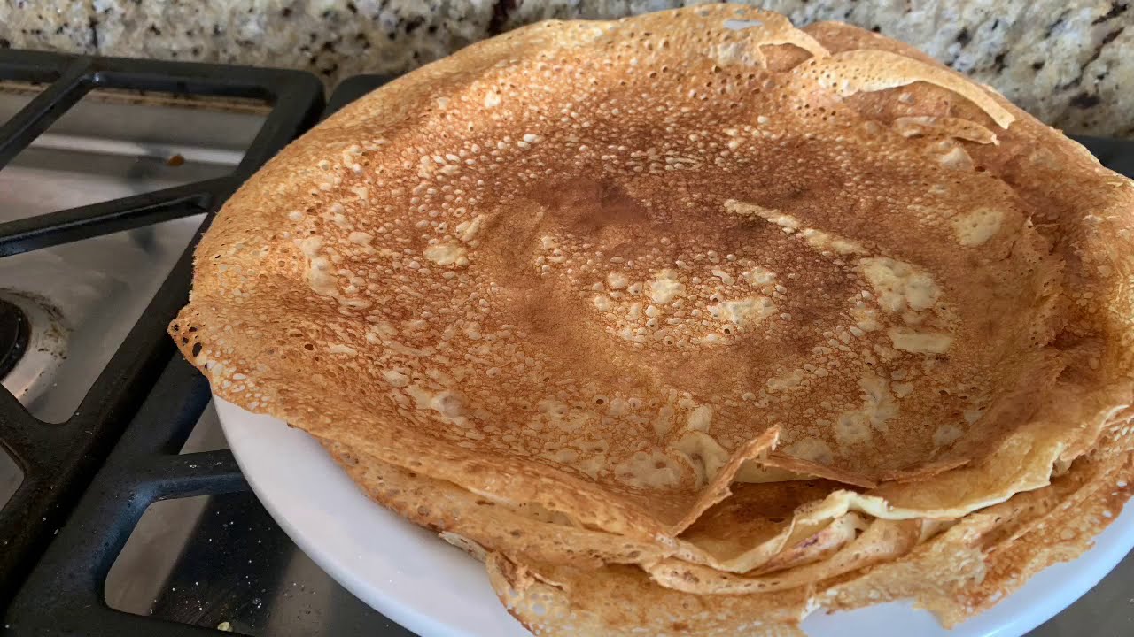 Crepes. recipe from france - YouTube