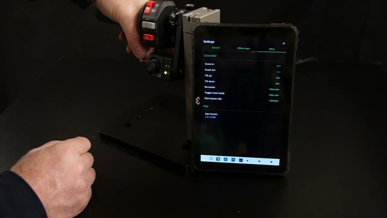 Stegra with InControl - motorcycle navigation controller button mapping