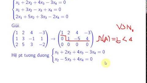 Hệ phương trình tuyến tính thuần nhất