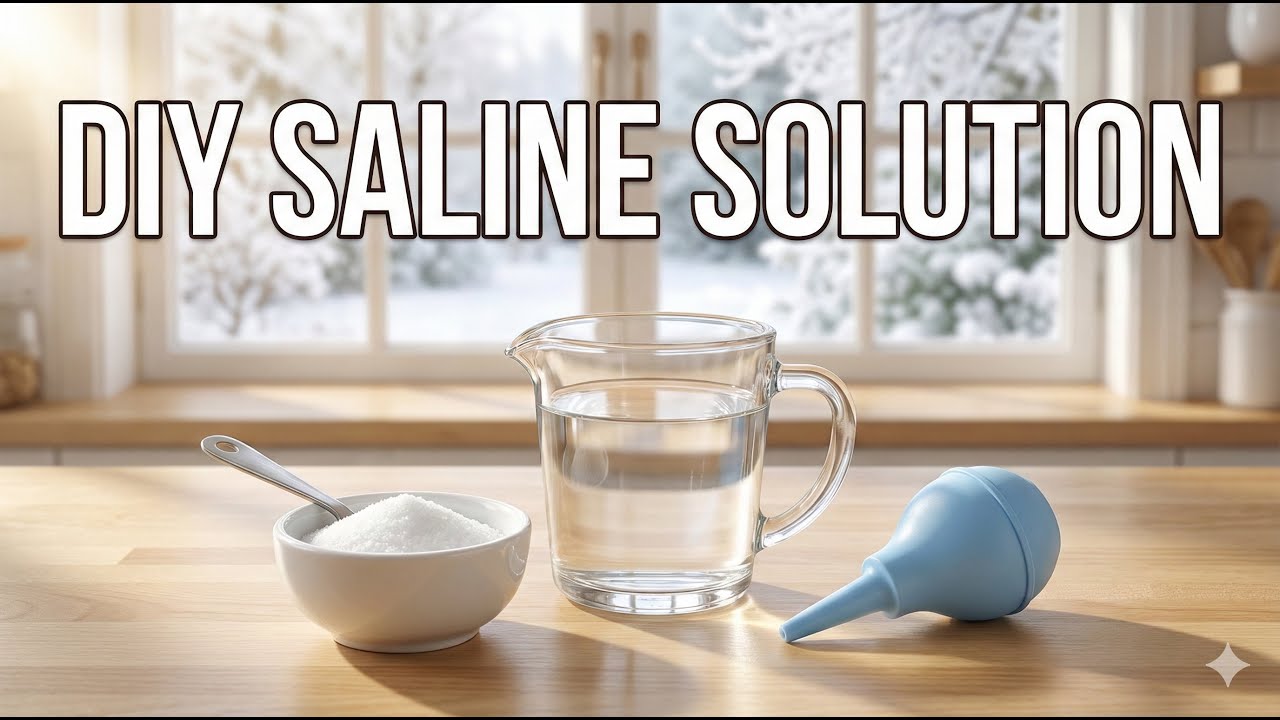 How to Make Saline Solution at Home (Runny Nose Relief) - YouTube