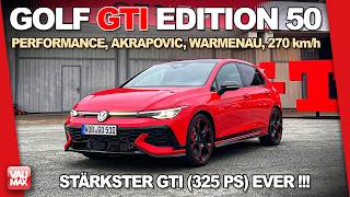 VW Golf GTI Edition 50 - Neuer JUBI mit 325 PS | Alle Details zum Performance Paket, Akrapovič, Vmax