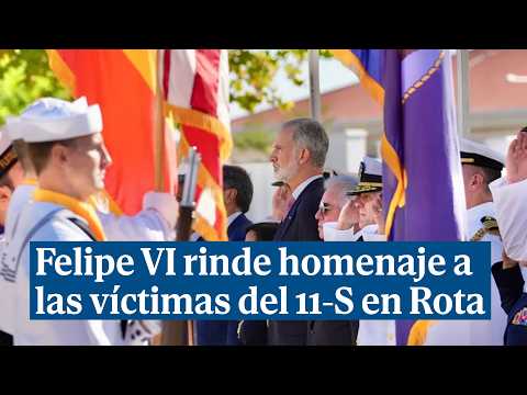 Felipe VI pays tribute to the victims of 9/11 in Rota