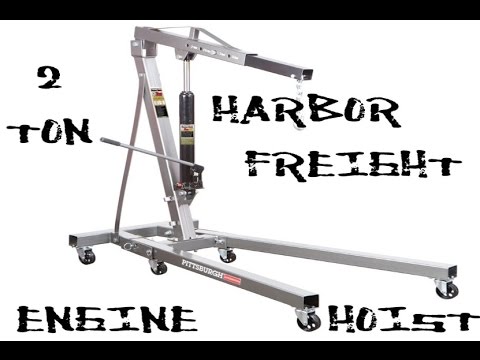 Harbor Freight 2 Ton Engine Hoist Load Leveler Review Demo Youtube