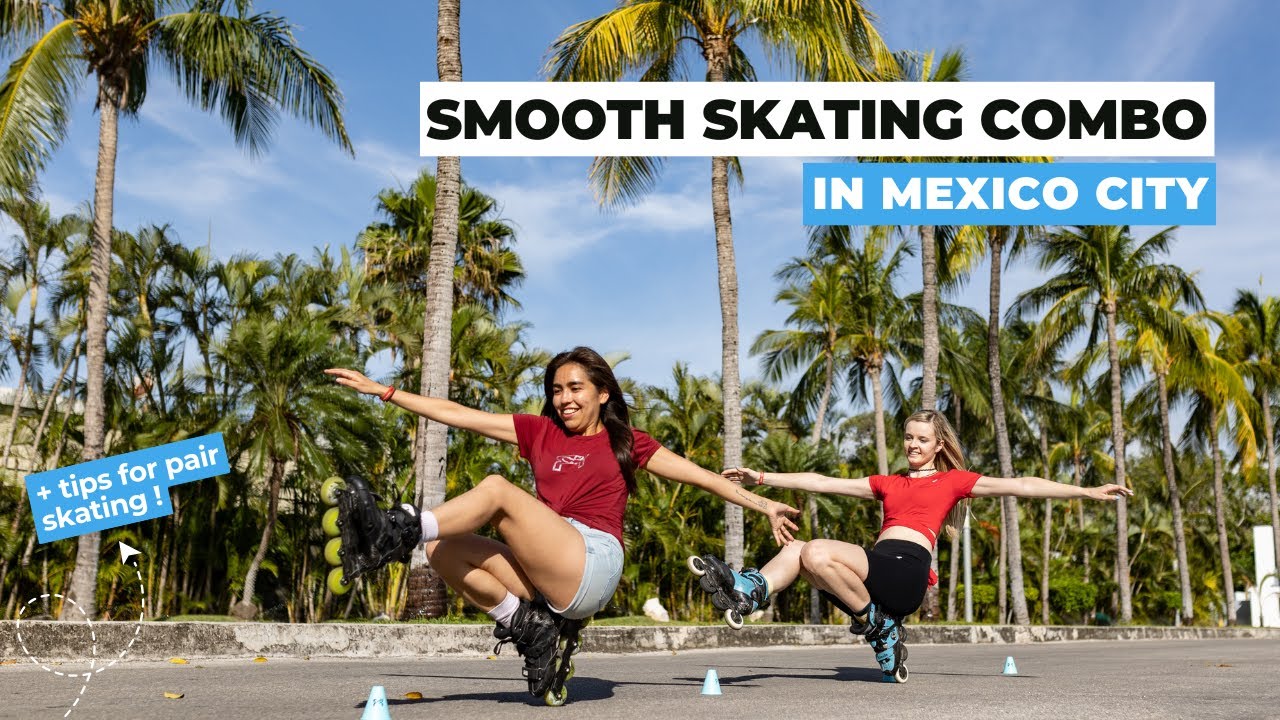 Freestyle Slalom Skating Combo with My Best Friend from Mexico - Carolin Vi