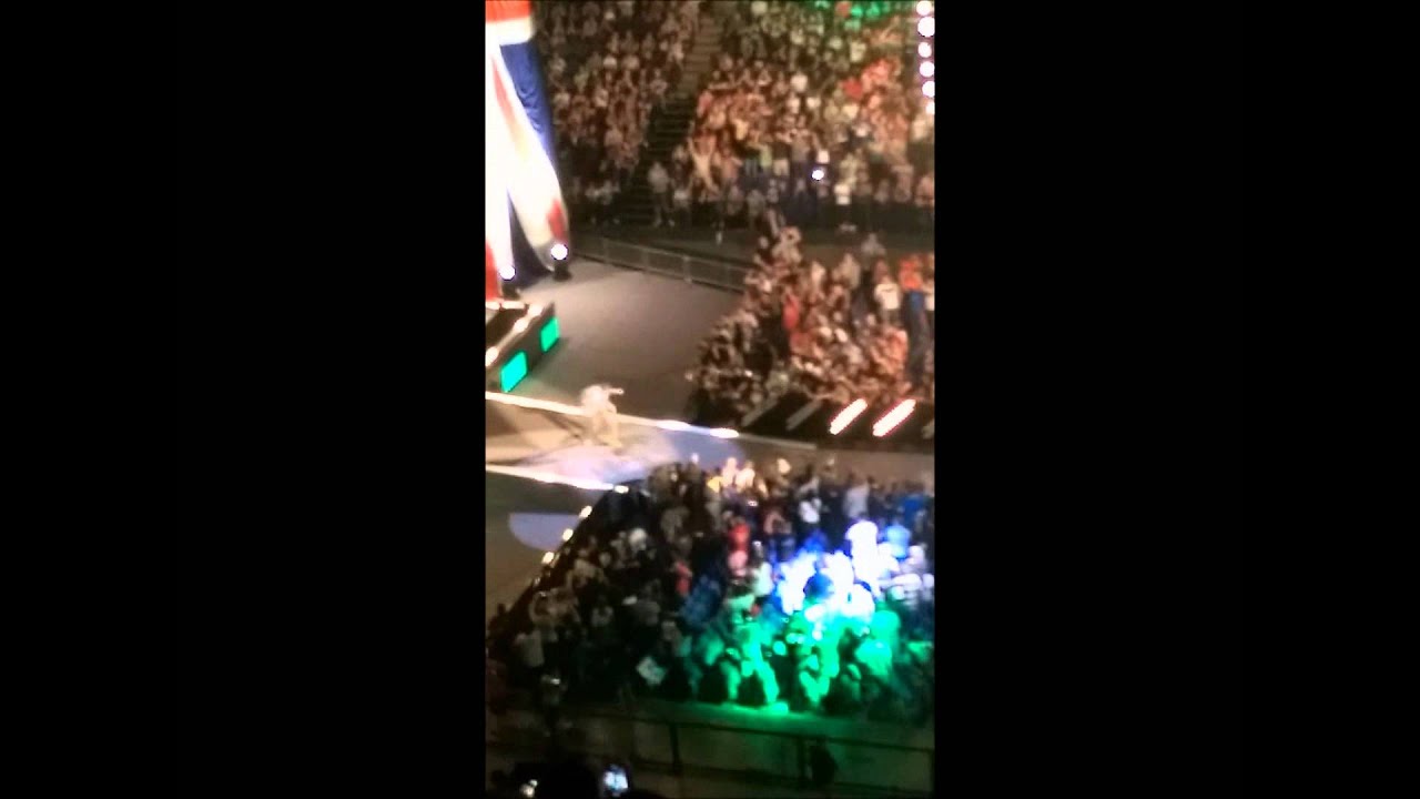 WWE RAW Commentators Entrances in London 19/05/14 YouTube