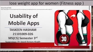 lose weight app for women (Fitness app ): Redesign Mobile App Project screenshot 5