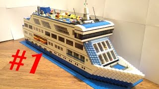 Лего круизный лайнер 2.0 (самоделка) часть1 /  Lego MOC cruise ship 2.0 part1