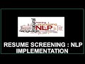 Resume Screening | TFIDFVectorizer | KNearestNeighbour | Python | Machine Learning | NLP tutorial