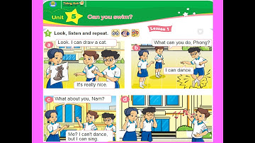 Lớp 4 Unit 5 Look, Listen & Repeat (p30)