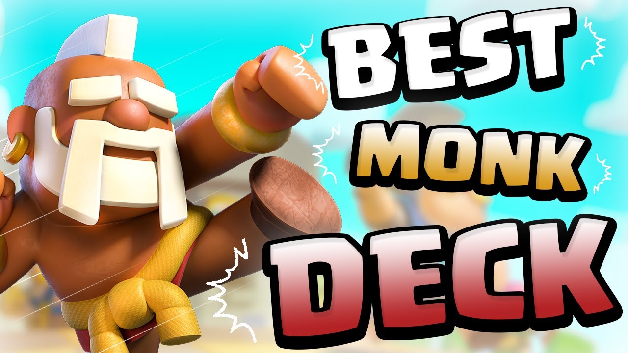 clash royale best deck / clash royale monk deck be like with funny moments   #1 monk deck be like / best mega monk deck in clash royale #clashroyale  #cr #coc #gurucr #