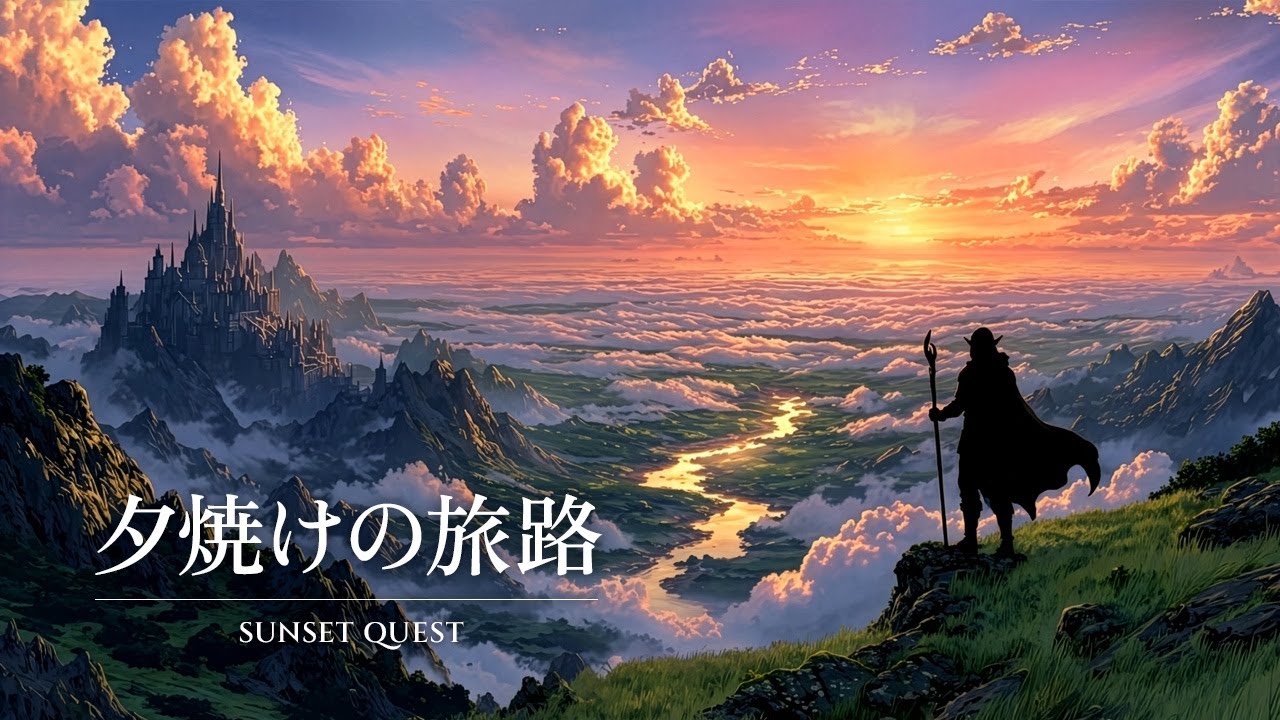 【泣ける】黄昏の旅路を彩るケルト音楽｜勇者の帰還と夕景の幻想紀行 Vol.10【作業用BGM・集中・読書】