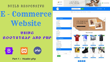 How to Make an Easy Mobile Friendly eCommerce Website in localhos PHP & BOOTSTRAP  (2022)  | Part 1