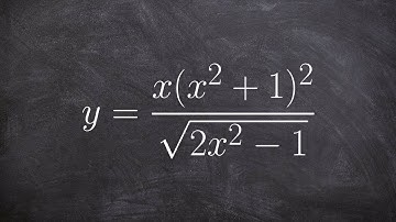 Take the log of both sides to find the derivative