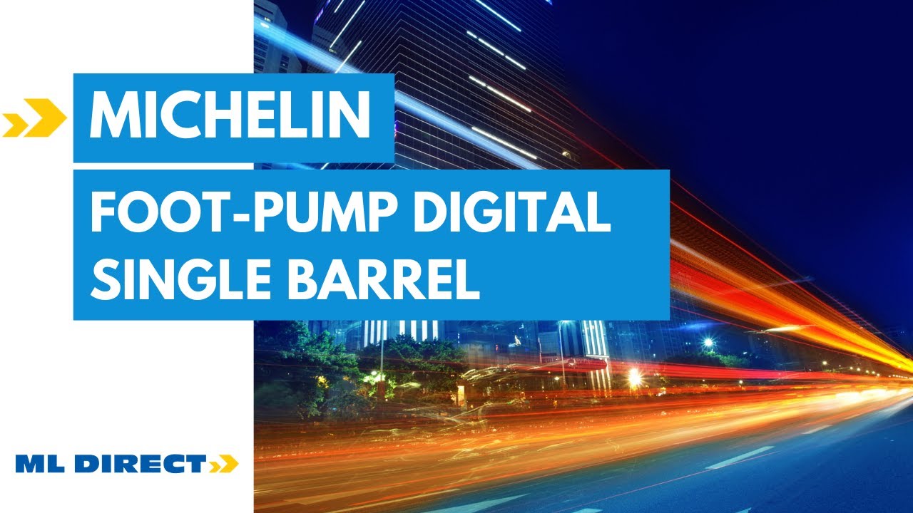 MICHELIN Digital Single Barrel Foot Pump 12208 YouTube