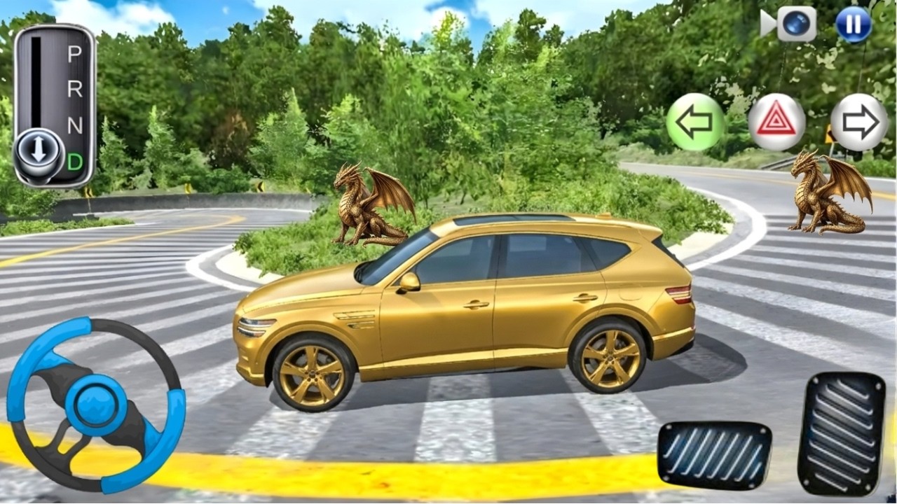 Golden Car Edition - 3D Class Driving - Dragon Valley - Android GamePlay