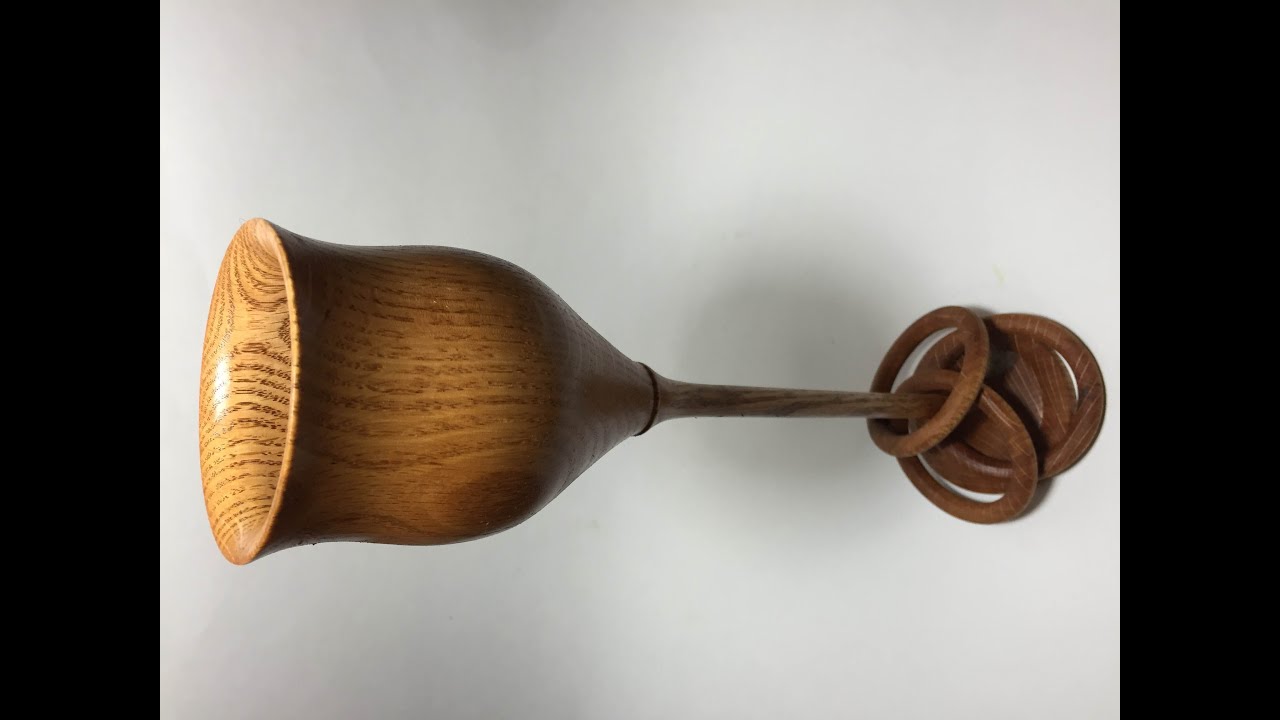 woodturning 24 three captured ring goblet YouTube