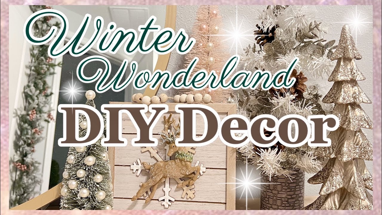 DOLLAR TREE WINTER WONDERLAND CHRISTMAS DECOR DIYS! 