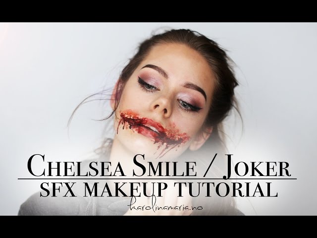 First attempt at the Chelsea Smile makeup, but without any liquid