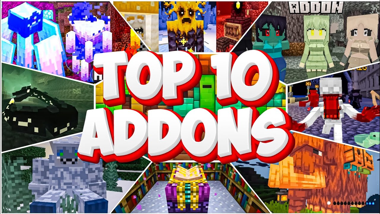 🔥 TOP 10 Addons INCREÍBLES para Minecraft Bedrock (Gratis 2025) - YouTube