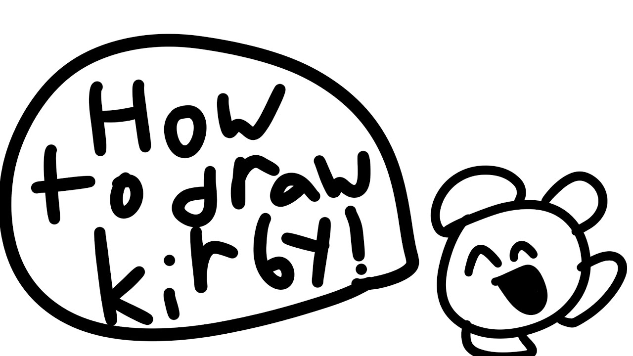 How to draw Kirby! YouTube