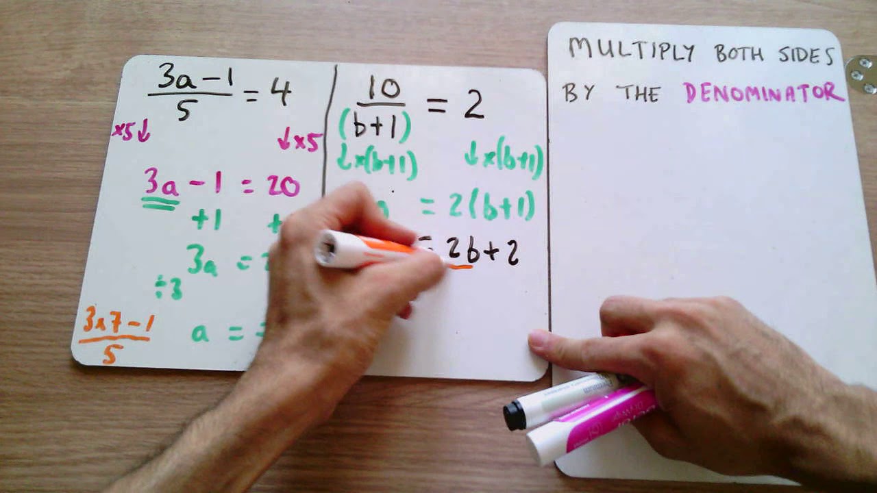 Solving Linear Equations With Fractions YouTube Solving Linear Equations With Fractions YouTube