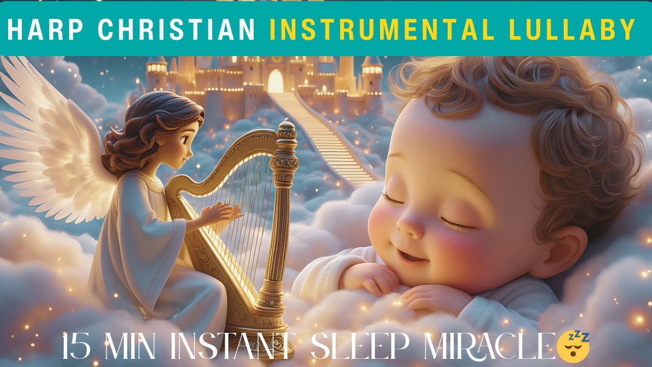 Harp Music for Sleep 🙏 | Scripture-Based Soothing Music for Baby Sleep ...