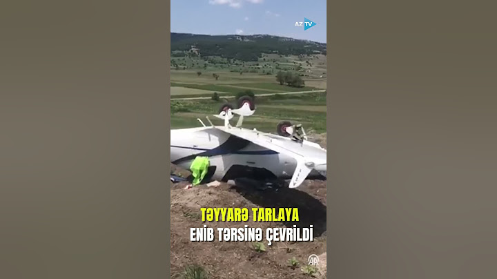 Türkiyədə təlim təyyarəsi tarlaya qəza eniş edib tərsinə çevrildi