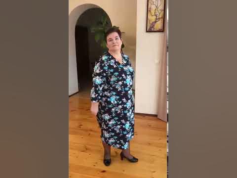 Женский хб халат большого размера на пуговицах - YouTube