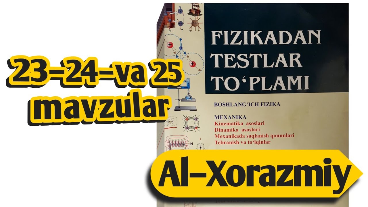 23–24– va 25–mavzu | Elektr tokining ishi. Joul–Lens qonuni. Elektromagnit hodisalar