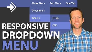 Dropdown Menu Tutorial | Responsive HTML & CSS (no javascript)