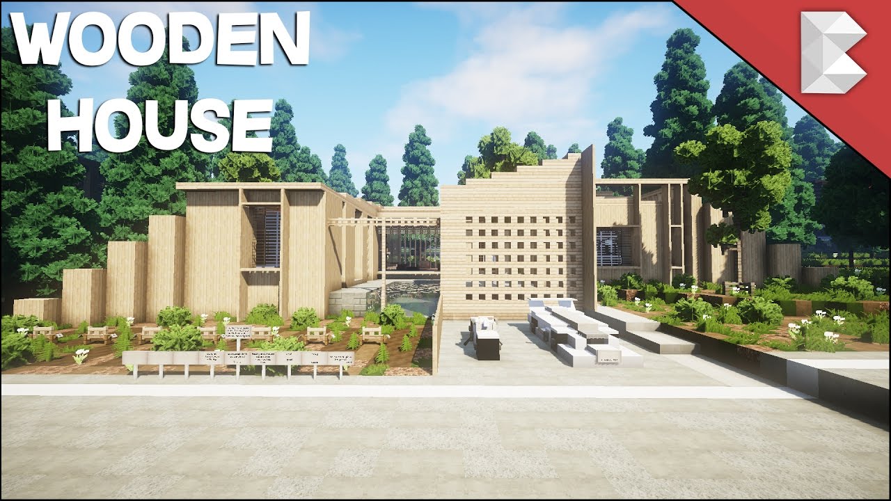 minecraft: epic wooden modern house - build review 2017 - youtube minecraft: epic wooden modern house - build review 2017 - youtube