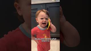 Mom told him to say what she always says… 💀😭