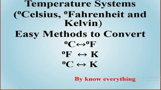 Celsius to Fahrenheit to Kelvin Formula Conversions - Temperature Units C  to F to K 