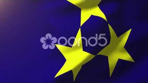 Vojvodina Flag Waving In The Wind. Looping Sun Rises Style. Animation Loop