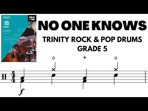 No One Knows - Trinity Rock x Pop Drums Grade 5