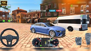 4k ultra HD Mercedes Car driving🤩 Taxi Sim 2022 Evaluation Gameplay and more screenshot 3