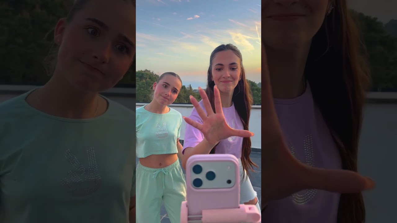 Grabación de TikTok con Valeria y Gala 🕺