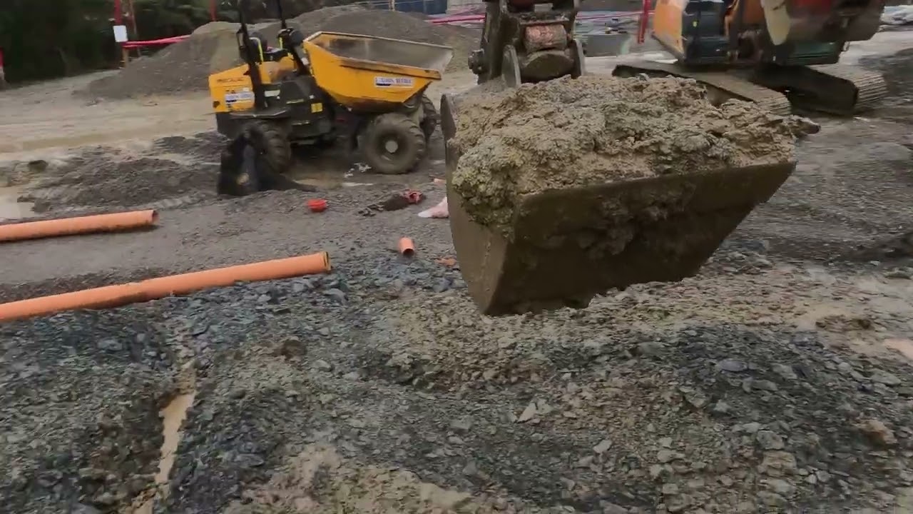 Cleaning out the rain damage reddy for concrete 