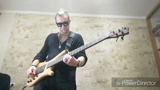 Bass cover main theme battletoads