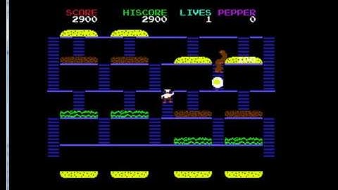 Burger Time 97 - Commodore 64 - emulador MESSUI64 v0.180 - testeado Windows 7 x64