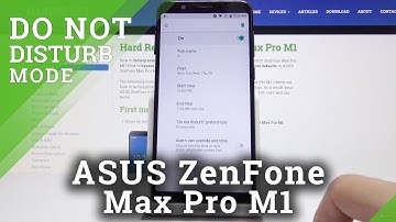 Do Not Disturb Mode in ASUS ZenFone Max Pro M1 - Block Sounds