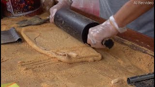 How Soft Peanut Candy Is Made  - Taiwanese Traditional Food 北港朝天宮 花生麥芽糖